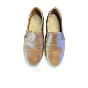 FRYE & Co Shoes Women’s 8.5M Brown Slip On Sneakers Distressed Leather